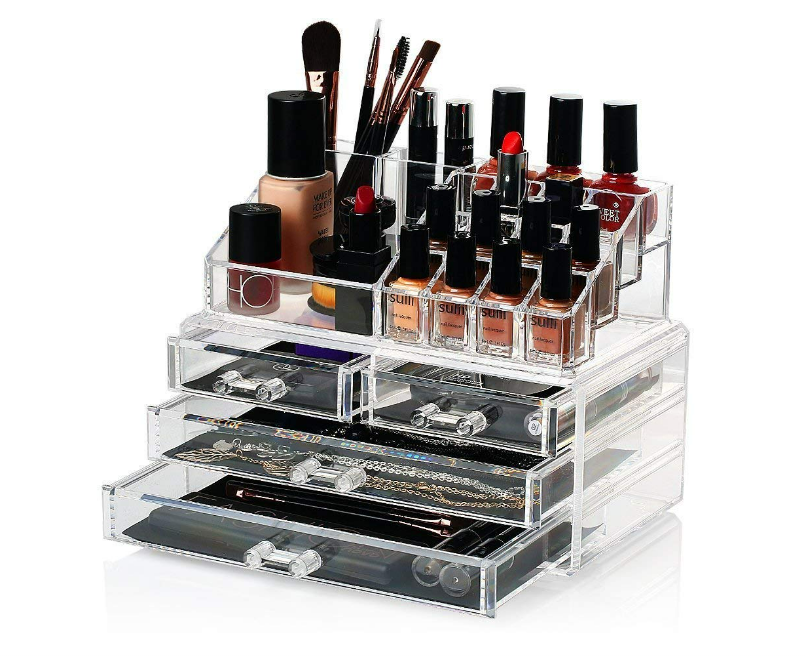 Cosmetic Makeup Jewellery Lipstick Storage Box, Acrylic Stand