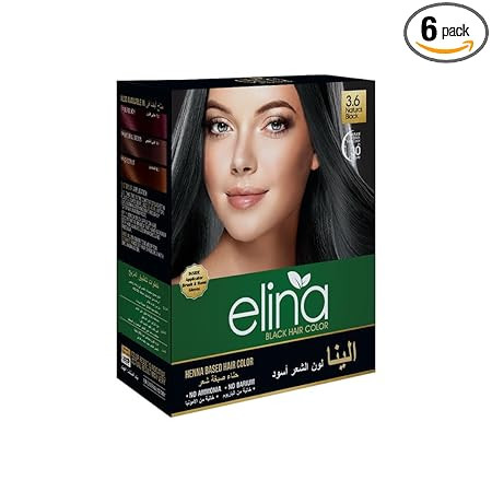 Elina 100% Pure Natural Henna Mehendi Hair Color/Dye Powder | Chemical-free Hair Color for Men & Women | Natural Hair Colour & Long Lasting with Conditioning Formula Organic | Full Coverage Of Gray Ha