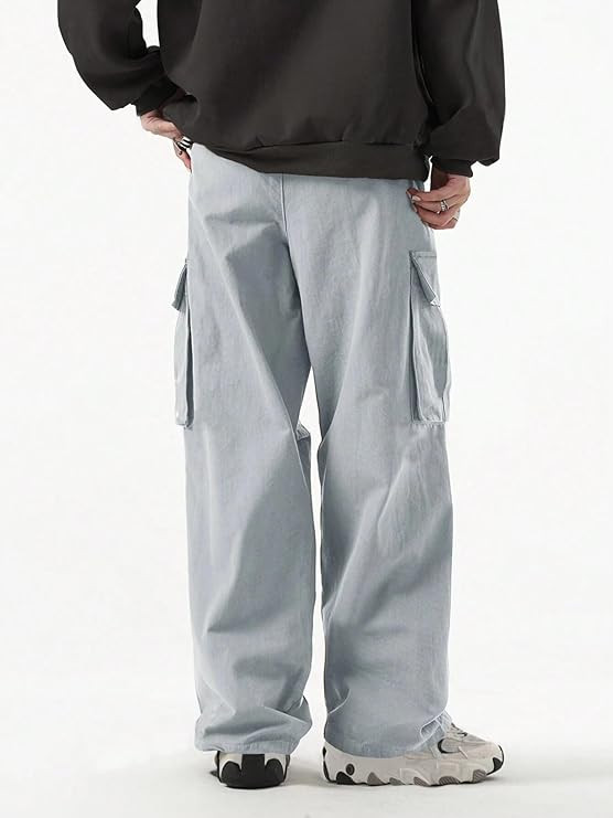 Visit the Lymio Store Lymio Men Cargo || Men Cargo Pants || Men Cargo Pants Cotton || Cargos for Men (Cargo-42-45)