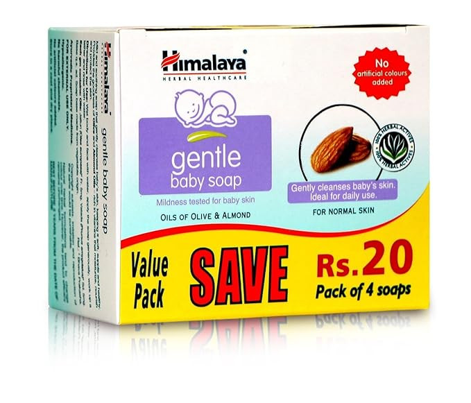 Himalaya Baby Shampoo (400 ml) & Himalaya Gentle Baby Soap Value Pack, 4 * 75g