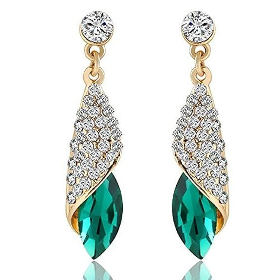 YouBella Jewellery for women Gold-plated Crystal Drop Earings Earrings for Women & Girls