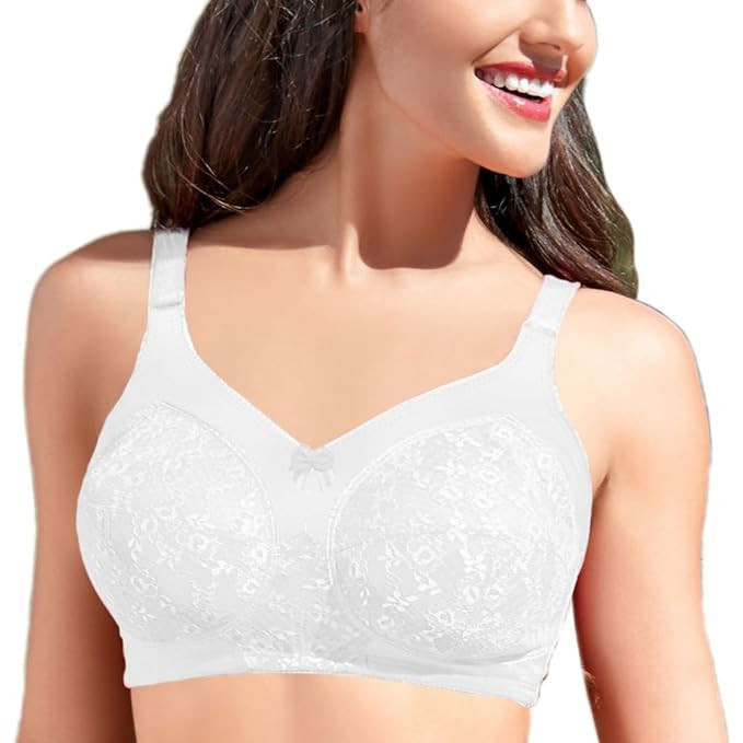 Enamor Women's Everyday Fashion T-Shirt Bra - Non-Padded, Non-Wired, Full Coverage, M-Frame Look and Sectioned Cups for Extra Lift