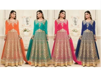 Gown Style Punjabi Designer Actress Dresses/Suit for womens