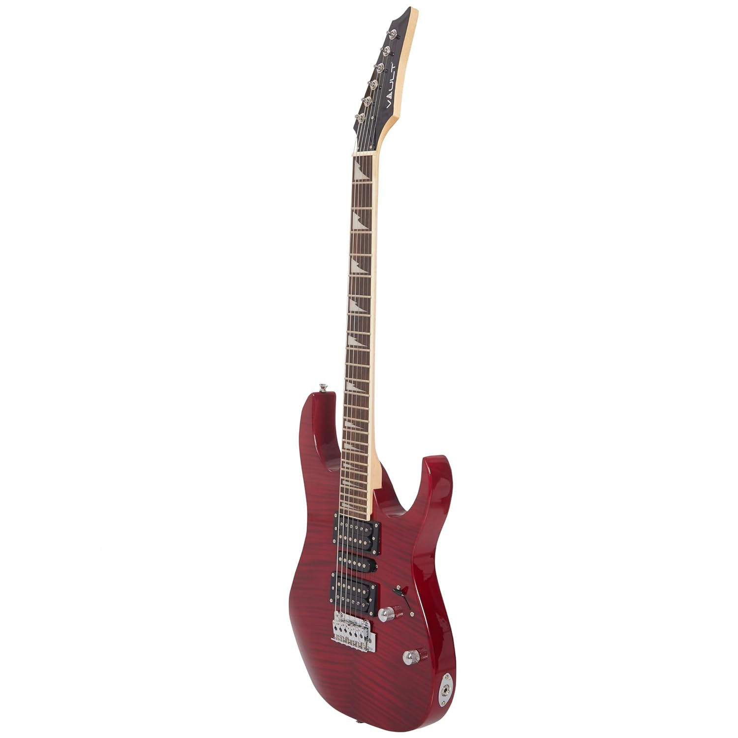Vault RG1 Soloist Premium Electric Guitar - Transparent Red