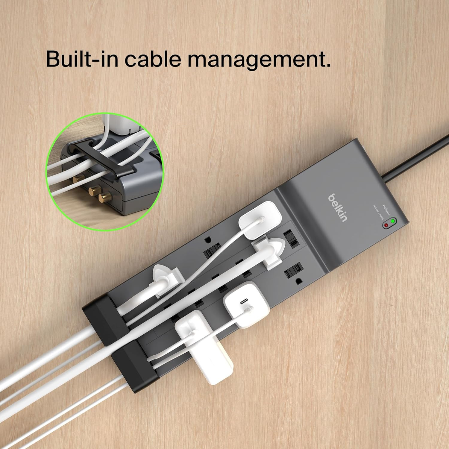 Belkin 12-Outlet Home/ice Surge Protector with 8 ft. Cord, Telephone and Coaxial Protection