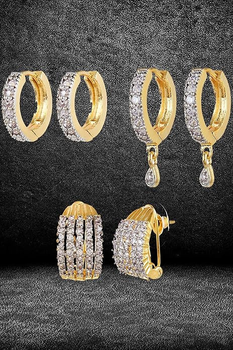 YouBella Womens Combo of Trendy Earrings