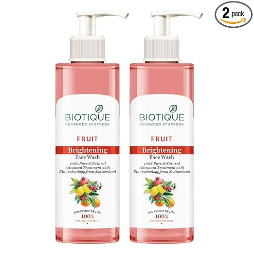 Biotique Fruit Brightening Face Wash 200ml*2