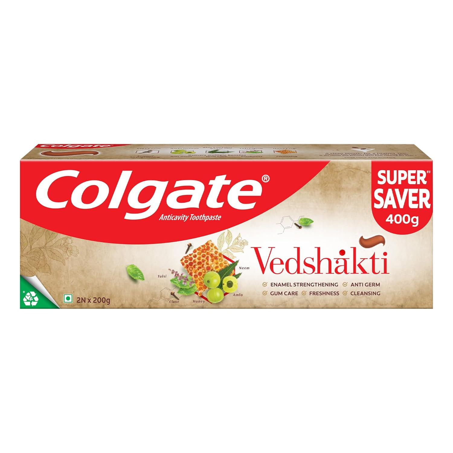 COLGATE – VEDSHAKTI TOOTHPASTE (400 GMS)