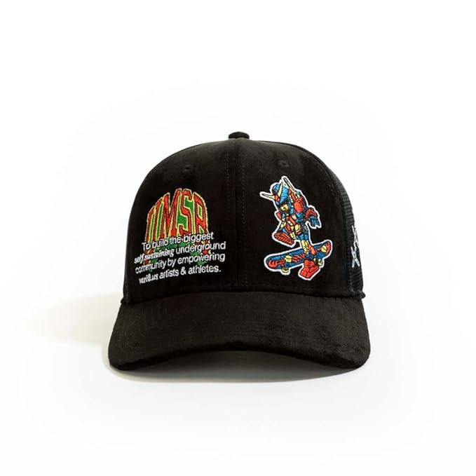 URBAN MONKEY Evolve 100% Super Suede Black Snapback Cap for Men & Women | Comfort and Style Sports Cap, Designed & Seeking The Perfect Fashion | One Size Fits Most