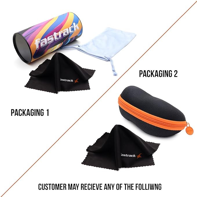 Fastrack Purple Oval 100% UV protected Sunglasses for Women