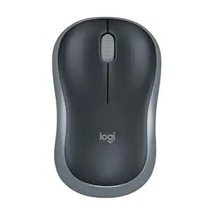 Logitech M186 Wireless Mouse, 2.4GHz with USB Mini Receiver, 12-Month Battery Life, 1000 DPI Optical Tracking, Ambidextrous, Compatible with PC, Mac, Laptop