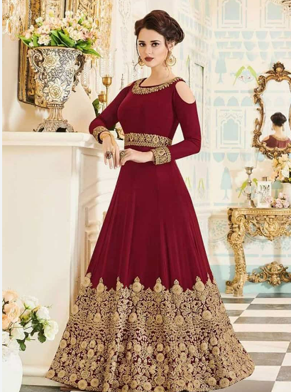 Partywear long gown to flaunt on special occasion